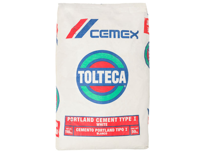 Cemento Blanco 25kg Cemex Polvo Portland
